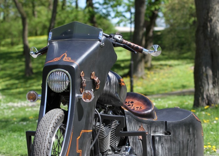 61 Harley Davidson Sportster 1200 Led Sled custom