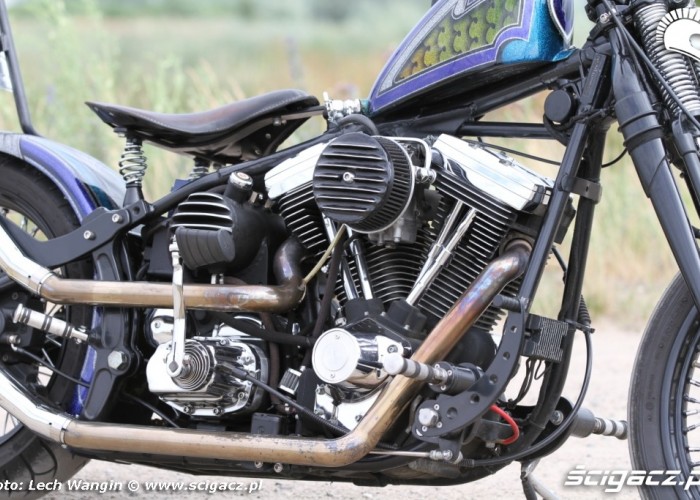 20 Harley Davidson Softail Evo Custom z bliska