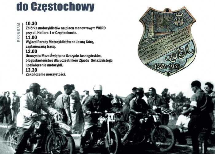 69 Motocyklowy Zjazd Gwiazdzisty do Czestochowy plakat