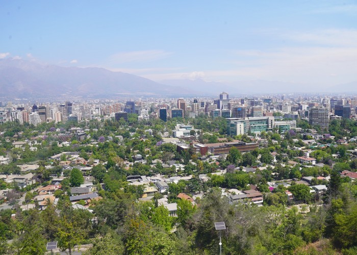 Santiago Chile Panorama miasta
