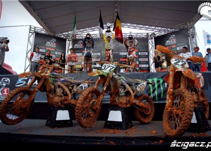 podium Mistrzostwa Swiata MX w Brazyli 2012