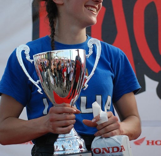 Aleksandra Frost podium