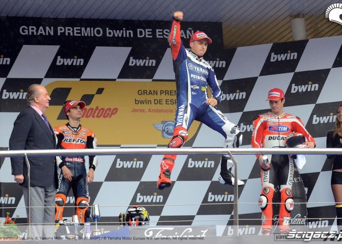 Lorenzo podium Hiszpania 2011