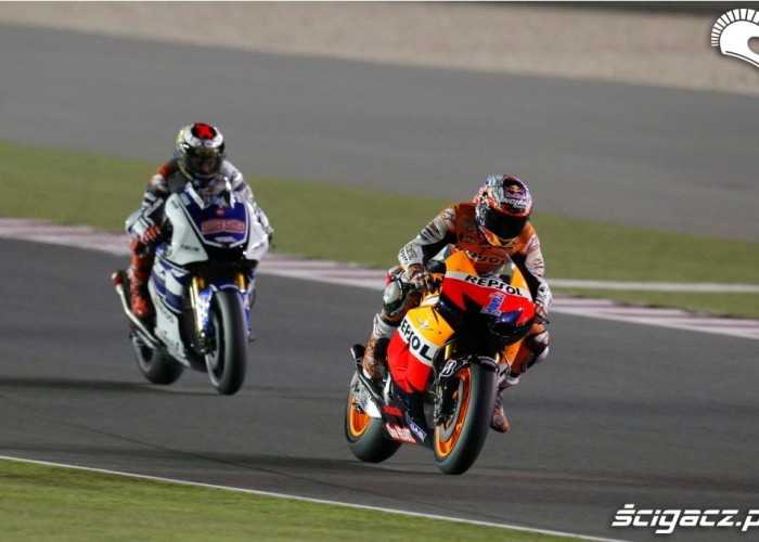 Stoner vs Lorenzo Katar Grand Prix 2012