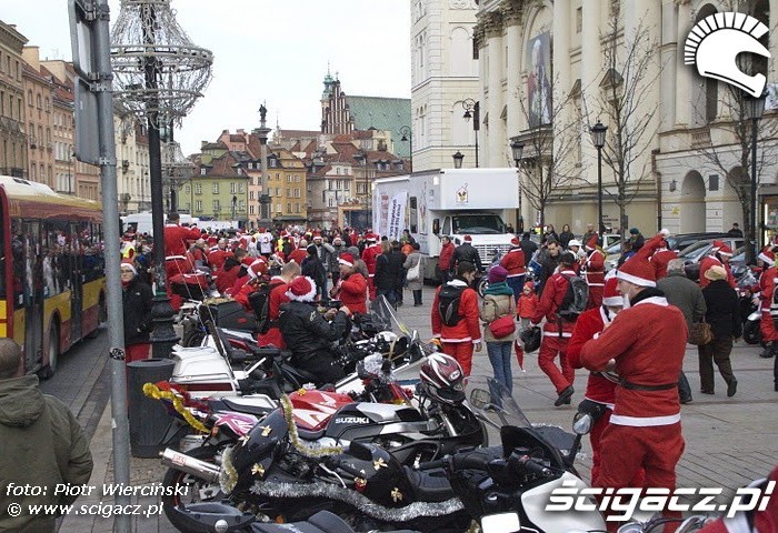 Mikolaje na motocyklach 2011 Krakowskie Przedmiescie