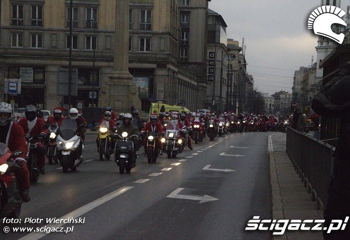 Mikolaje na motocyklach 2011 plac konstytucji