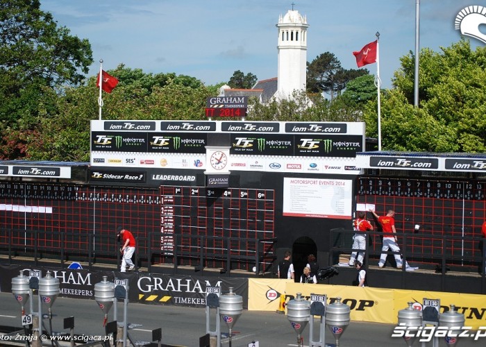 TT 2014 widok z grandstand