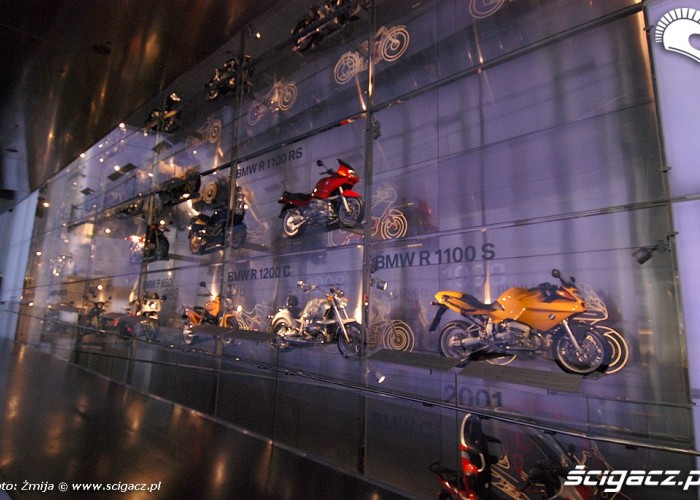 Muzeum BMW sciana motocykli