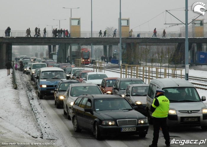 korek z zadowolonymi kierowcami motomikolaje w gdyni spocie i gdansku 2010