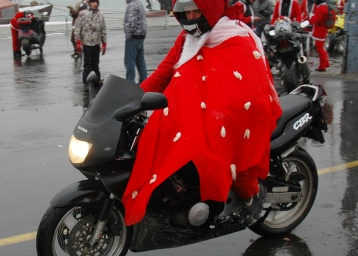 mikolaj na cbr parada motocyklistow - mikojakow trojmiasto 2010
