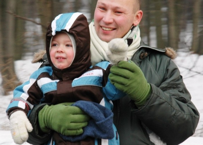 ojciec z synem zachwyceni motomikolaje w gdyni spocie i gdansku 2010