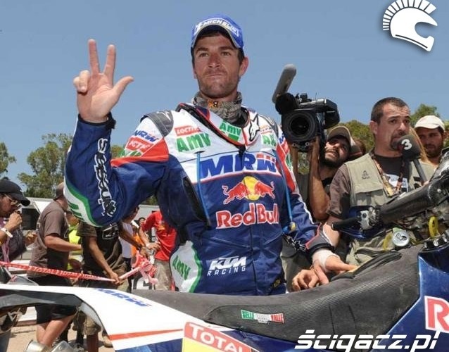 Marc Coma zwyciezca rajdu dakar 2011 klasa moto