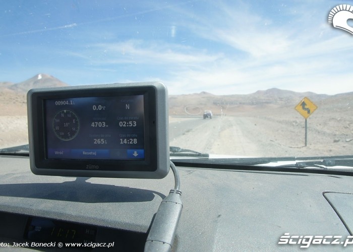 nawigacja w asmochodzie Argentyna Chile Rajd Dakar