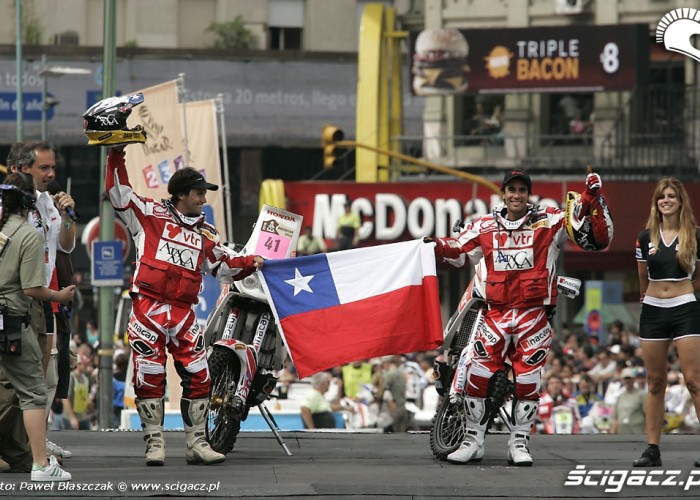 reprezentanci Chile start zawodow Dakar 2010
