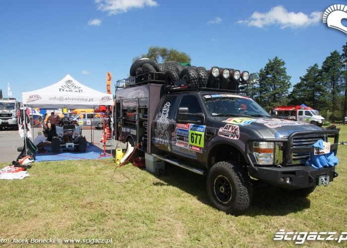 stanowisko serwisowe ATV Polska Dakar 2010