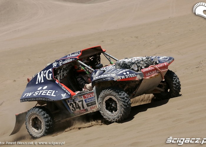 Buggy Rajd Dakar 2010 opuszcza pustynie