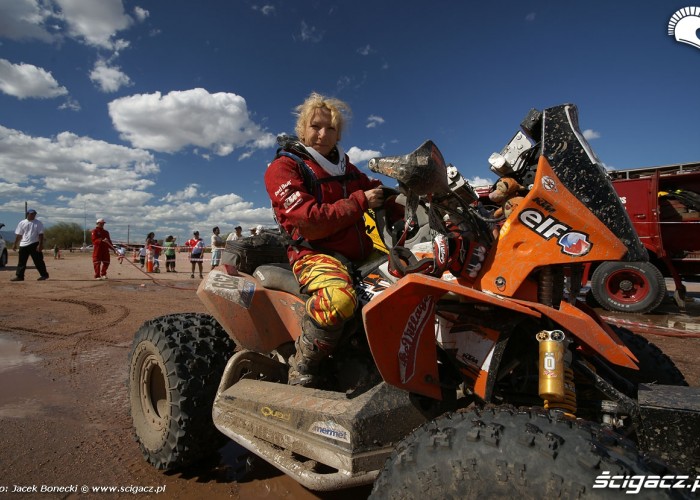 Camelia LIPAROTI  quad KTM Dakar 2010