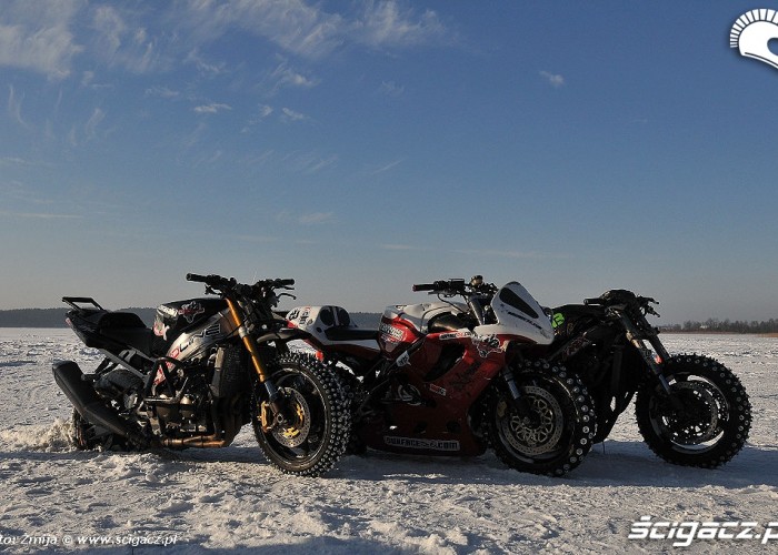Motocykle do zimowego stuntu