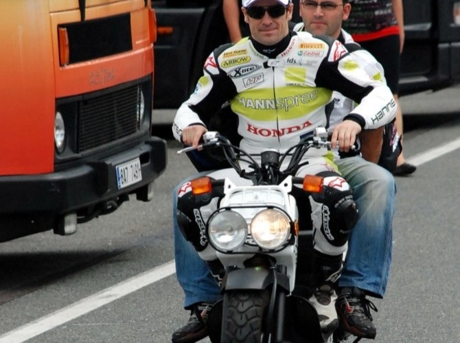 World Superbike Brno Carlos Checa Scooter
