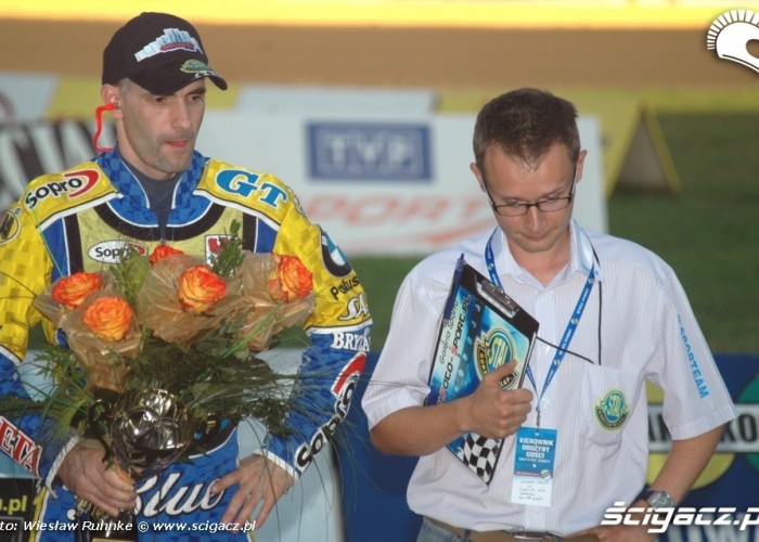 Tomasz Gollob i Kier druzyny Krzysztof Orzel
