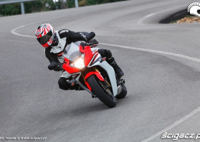 zmiana kierunku Honda CBR600F 2011