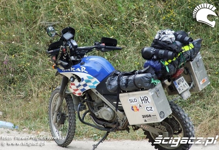dakar bmw  Bulgaria i Rumunia na motocyklach - be hardcore