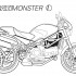 Ducati kolorowanka - Ducati Monster kolorowanka