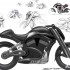 Harley-Davidson Brawler konkurencja dla Ducati Diavel - Harley Davidson Brawler szkice