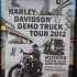 Harley Davidson Demo Truck Tour 2012 - Plakat Harley Demo Truck