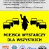 Miejsca wystarczy dla wszystkich miedzy samochodami w Krakowie - ulotka przod Motocyklem bezpieczniej miedzy samochodami