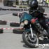 Motocyklowy Konkurs Sprawnosciowy - uczestnik podczas przejazdu sprawnosciowego