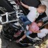 Salon Kawasaki w Lomiankach otwarty - Dzieci na motocyklu Raptownego