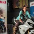 Kobiety i motocykle spotkanie w Poznaniu - Biala Yamaha R1 brunetka