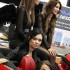 Piekne dziewczyny na Poznan Motor Show - hostessy Ferrari