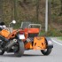 Sidecar Moto Pomarancza Motocykl z koszem zbudowany by dzielic pasje z zona - 32 CBR 1100 XX Blackbird Custom z wozkiem bocznym