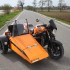 Sidecar Moto Pomarancza Motocykl z koszem zbudowany by dzielic pasje z zona - 33 Custom CBR 1100 XX Blackbird z wozkiem bocznym