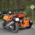 Sidecar Moto Pomarancza Motocykl z koszem zbudowany by dzielic pasje z zona - 34 Customowa Honda CBR 1100 XX Blackbird z wozkiem bocznym