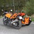 Sidecar Moto Pomarancza Motocykl z koszem zbudowany by dzielic pasje z zona - 35 Customowa Honda CBR 1100 XX Blackbird z wozkiem bocznym