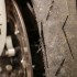 Paddock World Superbike Brno 2012 - Rozdarta opona w motocyklu po wypadku