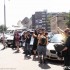 Protest motocyklistow przeciwko oplatom na autostradach - fotoreporterzy i wozy telewizyjne protest przeciwko oplatom na autostradach