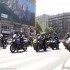 Protest motocyklistow przeciwko oplatom na autostradach - motocykle na swiatlach protest przeciwko oplatom na autostradach