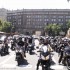 Protest motocyklistow przeciwko oplatom na autostradach - parada na swiatlach protest przeciwko oplatom na autostradach
