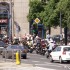 Protest motocyklistow przeciwko oplatom na autostradach - parada skreca w piekna protest przeciwko oplatom na autostradach