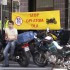 Protest motocyklistow przeciwko oplatom na autostradach - stop oplatom dla protest przeciwko oplatom na autostradach