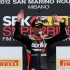 WSBK Misano Adriatico 2012 wyscigi w San Marino okiem fotografa - Race2 Biaggi podium