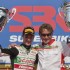 Wyscigi World SBK zdjecia z toru Imola - Castrol Honda in the podium