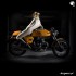 Naga kobieta i Ducati fotografie Elizabeth Raab - Ducati 750S modelka