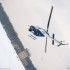 Yamaha FJR1300A nowa bron warszawskiej policji - helikopter bell206
