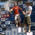 Europejskie sciganie sie Puchar UEM Supermoto quad w poznaniu - szampan zwyciestwa podium b mg 0448