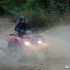 Piknik ATV Honda rodzinny weekend na quadach - honda TRX 420 woda dziewczyna przejazd
